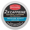 2X Caffeine Medium Roast Coffee Pods 24 Count