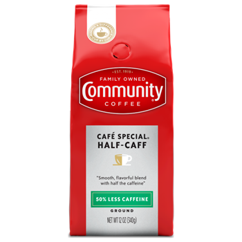 Half-Caffeine Ground Coffee 12 oz | Community Coffee