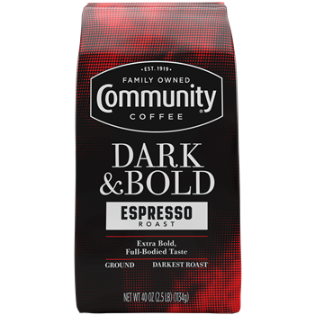Dark & Bold Espresso Roast Coffee, 40oz | Community Coffee