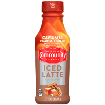 Caramel Pralines and Cream Iced Latte | Community Coffee