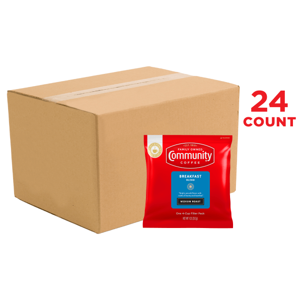 Medium Roast 4 Cup Filter Pack (24 count) | Community Coffee