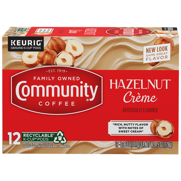 Hazelnut Creme K-Cup® Pods 12 count | Community Coffee Hazelnut Creme K-Cup® Pods 12 count | Community Coffee