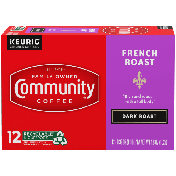 French Roast K-Cup® Pods 12 count Community Coffee