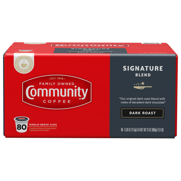 Signature Blend Dark Roast Coffee Pods 80 count