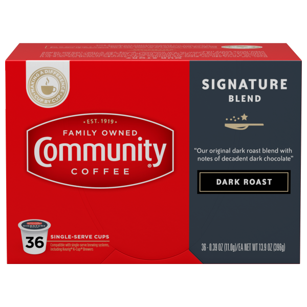Signature Blend Dark Roast Coffee Pods 36 Count