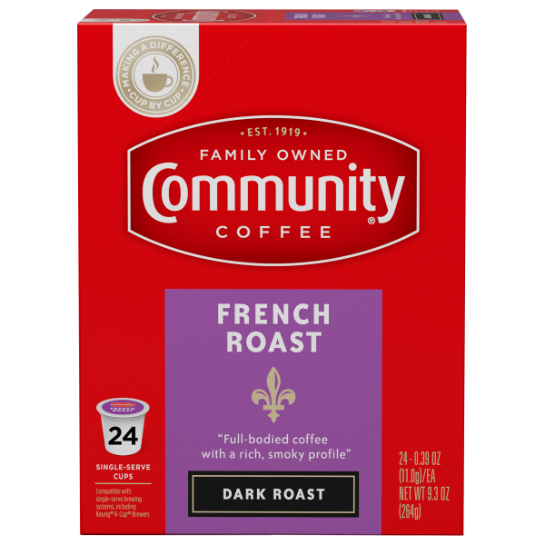 French Roast Coffee Pods 24 count Compatible with Keurig 2.0 K-Cup Brewers