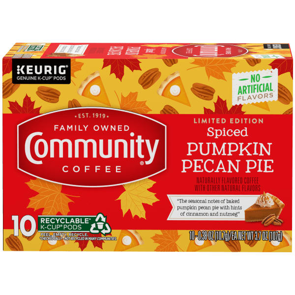 Community Coffee K-Cup Pods Spiced Pumpkin Pecan Pie (10 ct) | Randalls