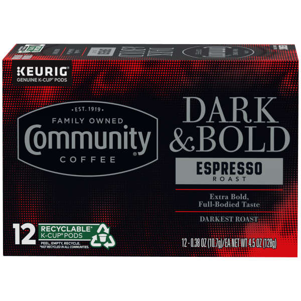 Dark and Bold Espresso Roast K-Cup® Pods 12 count