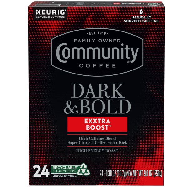 Dark and Bold Exxtra Boost™ K-Cup® Pods 24 count