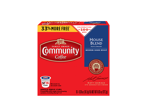 House Blend Coffee Pods 16 Count Compatible with Keurig 2.0 K-Cup Brewers