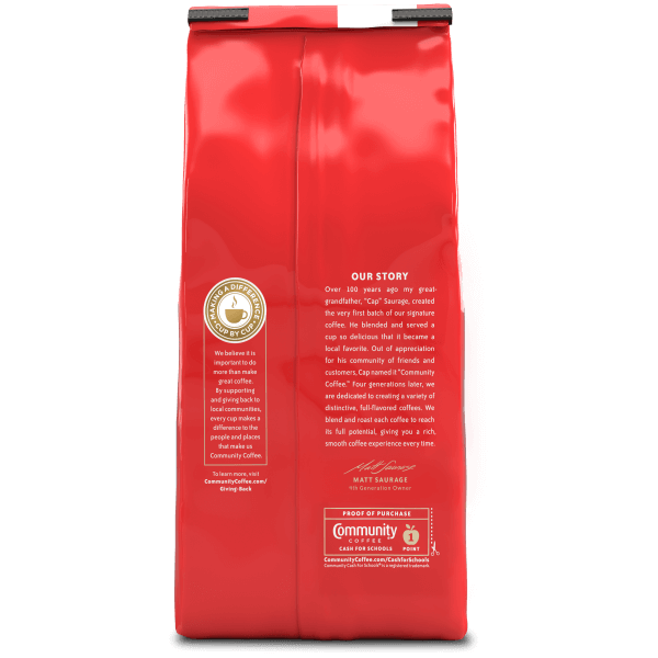 Dark Roast Ground Coffee - 12 oz | Community Coffee - Direct Trade Dark Roast Coffee Grounds