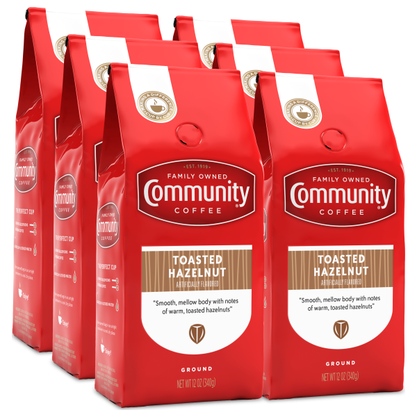 12 oz. Ground Toasted Hazelnut Coffee (Pack of 6)