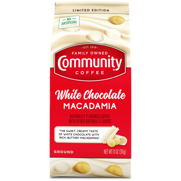 White Chocolate Macadamia Blend Ground Coffee 11oz Community