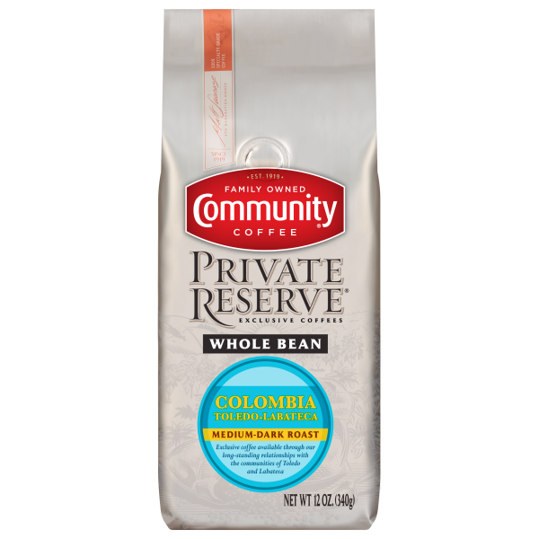 Colombia Blend Whole Bean Coffee 12 oz | Community Coffee