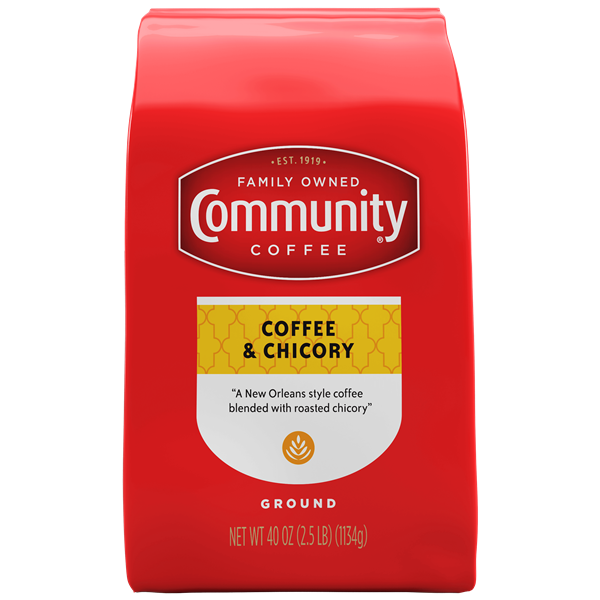 Coffee and Chicory Ground Coffee 40 oz Community Coffee