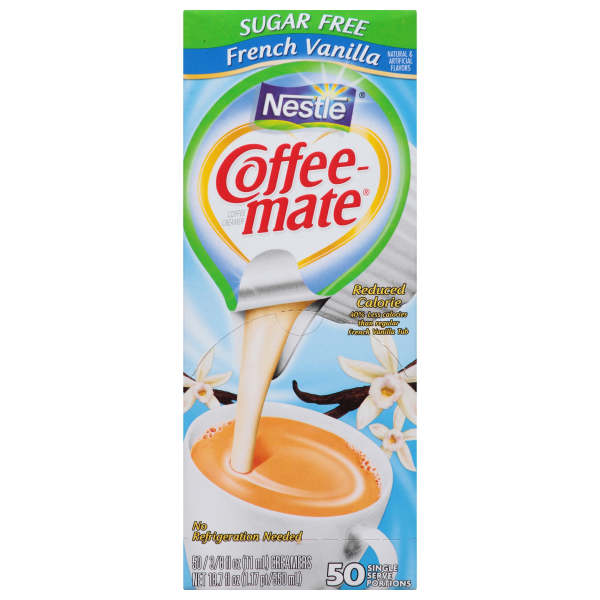 Coffee-mate® Sugar Free French Vanilla Liquid Creamer 50 count