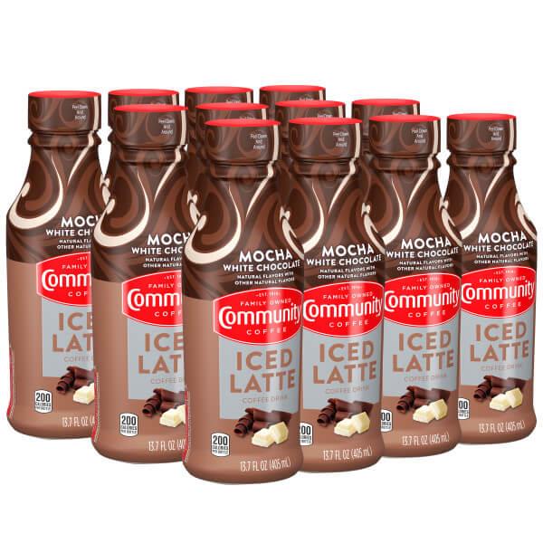 Mocha White Chocolate Iced Latte 13.7 Fl Ounce Bottle (Case of 12)